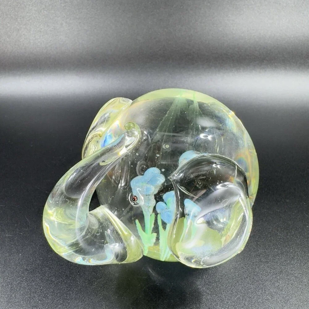 Glass Elephant clear round